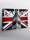 Kanvas Tablo Londra Big Ben İllüstrasyonu