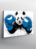 Kanvas Tablo Boks Eldivenli Panda