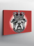 Kanvas Tablo Kraliyet Bulldog Portresi