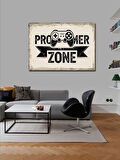 Kanvas Tablo Pro Gamer Zone: Oyun Teması