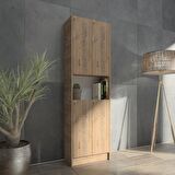 Yeti Mobilya FLAT56 KİTAPLIK 4 KAPAKLI KÜTÜPHANE ÇOK AMAÇLI DOLAP
