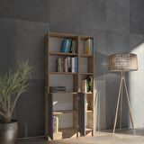 Yeti Mobilya FLAT85 KİTAPLIK 2 KAPAKLI KÜTÜPHANE ÇOK AMAÇLI DOLAP