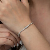 925 Ayar Gümüş Su Yolu Bileklik