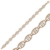 925 Ayar Gümüş Rose Oval Su Yolu Bileklik