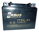 Orbus Motosiklet Aküsü 12 Volt 4 Amper Yeni Tarihli Taze Akü 114x66x88 mm 1.6 Kg