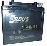 Orbus Motosiklet Aküsü 12 Volt 5 Amper Yeni Tarihli Taze Akü 114x70x106mm 1.8 Kg