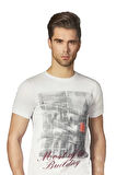 Berrak Erkek Köprü Baskılı T-shirt 1047