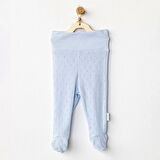 Jacquard Patikli Bebek Pantolon Blue