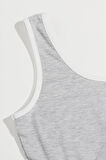 Kadın Gri Askılı Crop Top Ve Şortlu Gecelik Takım