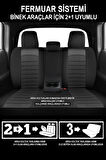 Dongfeng Pickup  Uyumlu 5 KOLTUK TAM SET MOCHA SERİSİ TAM SET TAY TÜYÜ OTO KOLTUK KILIFI FÜME