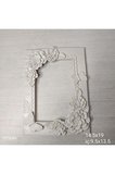 YY2694 Dört Kelebekli Çiçekli Çerçeve 19Cm Silikon Kalıp
