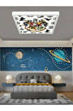 Harry Potter Ledli Çocuk Odası Avize, 60watt, beyaz ışık, 60x60 modern kare, genç odası avize, YENİ