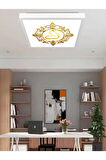 Gold Desenli Kare 60watt led aydınlatma, Yeni mesil modern led avize, Güçlü ışık tasarruflu lamba