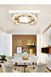 60x60 Led Armatür,  Gold Baskı Lüks Avize, 60watt, Led Panel, Baskılı led panel, 6400k,Beyaz Işık,