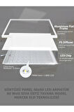 Yaprak Desenli Led Avize, 60x60 led panel armatür, 60watt, beyaz ışık, gün ışığı tercihe bağlı lamba