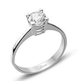 4 Körüklü Tektaş Yüzük