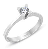 V Montür Tektaş Altın Yüzük