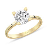 14 K Tektaş Altın Yüzük