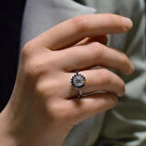 Çiçek Figürlü 14 Ayar Altın Yüzük