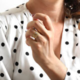 Altın I Harfi Yüzük (YZK0017)