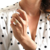 Altın F Harfi Yüzük (YZK0020)