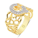 Altın Ç Harfi Yüzük (YZK0023)