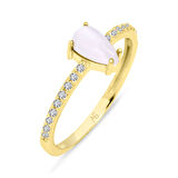 Damla Taşlı Altın Spor Yüzük (YZK0132)