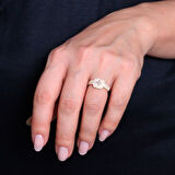 Baget Taşlı Altın Yüzük (YZK0203)