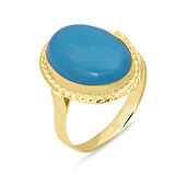 Nostalji Firuze Taşlı Yüzük (YZK0219)