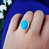 Nostalji Firuze Taşlı Yüzük (YZK0219)