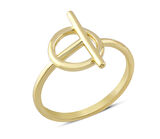 Harem Altın 14 Ayar Altın Geometrik Yüzük YZK275