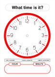 Saat Kaç Çocuk Ingilizce Eğitim Yaz-sil Pvc Poster Ingilizce What Time Is It 30x42 Cm