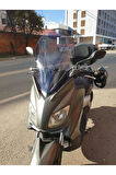 Yamaha Xmax 250 Ön cam 2011 2013 Model Yılı 55cm Açıkfüme Renk 4mm Orta Boylu Cam