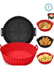 Yayke Silikon Pişirme Kap & Air Fryer Hava Fritözü Pişirme Kabı & Tüm Fritözlere Uyumlu (2 Adet)