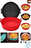 Yayke Silikon Pişirme Kap & Air Fryer Hava Fritözü Pişirme Kabı & Tüm Fritözlere Uyumlu