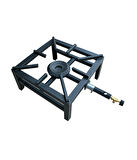 Yek Outdoor Yüksek Isılı Kare Volkan Ocak 40x40cm - Yer Ocağı 