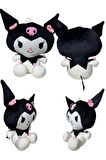 Sevgiliye Özel Sevimli Kuromi Peluş Oyuncak - Hediye Kuromi Peluş Siyah 35Cm Çocuk Eğitici Oyuncakl