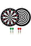12 Inç 30Cm Dart Seti Çift Taraflı 4Adet Ok Çocuk Eğitici Oyuncaklar
