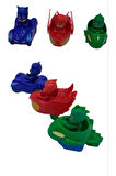3'lü Pjmasks Pjmaskeliler Greg Catboy Owlette Araç Seti Rs58848 Çocuk Eğitici Oyuncaklar