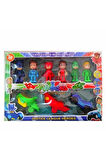 Pjmaskeliler 6 Figür 3 Arabalı Set Pjmask Pjmask Arabalı 5 Figürlü Pjmask Pijamaskeliler Çocuk Eğit