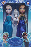 Karlar Ülkesi Elsa+anna+olaf 3'lü Oyuncak Bebek Çocuk Eğitici Oyuncaklar