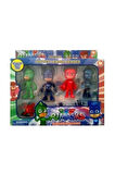 4'lü Pjmasks Figür Oyuncakları Pijamaskeliler Figür Seti Çocuk Eğitici Oyuncaklar