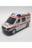 Pilli 3d Işıklı Ambulans Sesli Oyuncak Araba Çocuk Eğitici Oyuncaklar