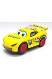 Şimşek Mcqueen Sarı Renk Dil Çıkaran 3d Işıklı Pilli Oyuncak Araba 17cmx8cm Mcsarı 3d Araba Çocuk E