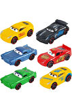 Metal Şimşek Mcqueen Jackson Storm Dinoco Ve Arkadaşları 6lı Cars Arabalar Çocuk Eğitici Oyuncaklar