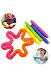 Pop Tubes Anti Stres Duyusal Oyuncak Eğlence Borusu Bubble Fidget ( 1Adet ) Çocuk Eğitici Oyuncakla