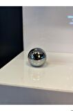 Düz Küre Metal Düğme Kulp (2 ADET) 20mm Krom Dolap Kapak Modern Çekmece Tv Ünite Mobilya Tek Delik