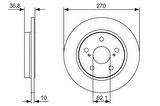 FREN DİSKİ ARKA 270mm COROLA-AURİS E15-E18 D4D 2007-2019 DİZEL Adet Fiyatıdır