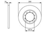 FREN DİSKİ ARKA 280mm TRANSİT V347 2006- ARKADAN ÇEKER Adet Fiyatıdır