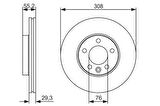 FREN DİSKİ ÖN 308MM T5-T6 2004- (ADET FİYATIDIR)